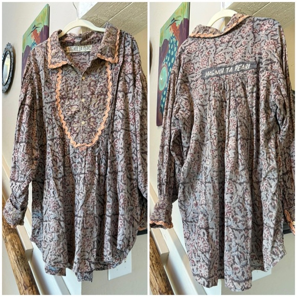 Magnolia Pearl Block Print Tora Shirt - Picture 3 of 5